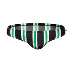 Men Casual Stripe Quick Drying Swim Briefs