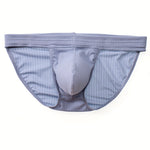 3 Pack Men's Threaded Fabric Briefs with U Convex Pouch