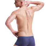Lightweight Breathable Ice Silk U Contoured Boxers for Men