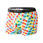 4 Pack Men's Mid-Rise Lightweight Printed Seamless Comfort Trunks