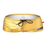 Men’s Sexy Metallic Swim Trunks With Drawstring