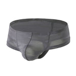 4 Pack Men's Breathable & Quick-Dry Printed U-Pouch Mesh T-Back Trunks