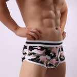 2 Pack Men's Ultra-Soft Bold Prints Sporty Cut Anti-Chafing Snug Fit Trunks