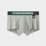 2 Pack Men's Ultra-Soft Cotton Mid-Rise Breathable Printed Trunks