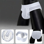 2 Pack Men's Mesh Sport Separate Pouch Breathable Lift & Support Design Briefs
