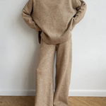 BEATRIX™ – Turtleneck Sweater & Wide Leg Pants Two-Piece Set