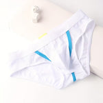3 Pack Men's Breathable Separate Pouch Low-Rise Briefs with Openable Front Pouch