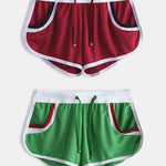 2 Pack Drawstring Leisure Men's Loose Boxer Shorts