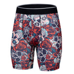 2 Pack Men's Printed High-Stretch Relaxed Fit Sport Activewear Tights