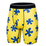 2 Pack Men's Printed High-Stretch Relaxed Fit Sport Activewear Tights