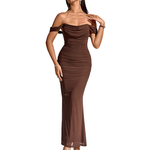 PRIMROSE™ – Stylish One-Shoulder Corset Mesh Dress