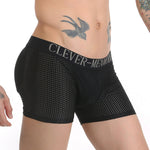 Sponge Cushion Mesh Buttock Boxer Briefs