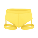 Men’s Sexy Solid Color Suspender Briefs