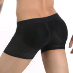 Sponge Cushion Mesh Buttock Boxer Briefs
