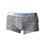 4 Pack Men's Ice Silk Bold Prints Lightweight & Airy Mid-Rise Trunks