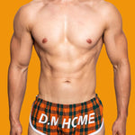 2 Pack Men's Loose Aloha Cotton Plaid Home Pants