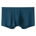 3 Pack Men's Ice Silk Mesh Large Pouch Solid Color Sexy Trunks