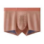 3 Pack Men's Seamless Breathable Trunks with 7A Antibacterial Mulberry Silk Lining