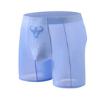 2 Pack Men's Seamless Comfort Breathable Anti-Chafing & Antibacterial Boxers Briefs