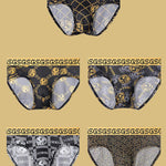 4 Pack Men's Soft & Thin Cooling Touch Playful Prints Briefs