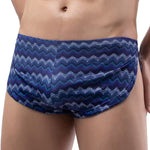 4 Pack Men's Ultra-Thin Moisture-Wicking Bold Prints Low-Rise Trunks