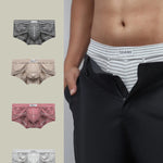 3 Pack Men's Trendy Striped Ultra-Soft Cotton Briefs