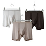 2 Pack Men's Anti-Chafing Modal No-Ride-Up & Roll-Free Design Boxer Briefs