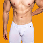 2 Pack Men's Trendy Breathable Ice Silk Boxer Briefs