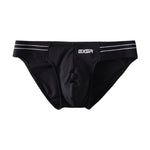 3 Pack Men's Solid Color Trendy Side Cut Low-Rise Lift Bikini