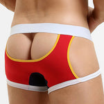 2 Pack Men's Soft Cotton Three-Hole Trunks