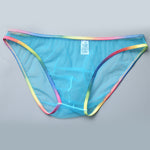 3-pack Men's Ultra-sheer Rainbow-edge Mesh Briefs