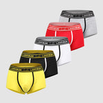 3 Pack Men's Solid Color Odor-Resistant Soft Supportive Pouch Trunks