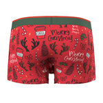2 Pack Men's Seamless Comfort Playful Style Prints Breathable Trunks