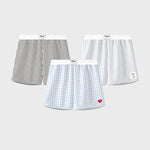 3 Pack Men's Seamless Smooth Comfy Waistband Boxer Briefs