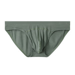 3 Pack Men's Sexy Threaded U-Shaped Briefs