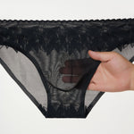 4 Pack Men's 3D Pouch & Seamless Lace Accent Comfort Briefs