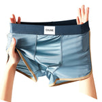 4 Pack Men's Ice Silk Mesh Trunks with Antibacterial Pouch and Cooling Comfort