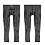Men's Lightweight Semi-See-Through Sports Pants with Spacious Pouch