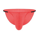 3 Pack Men's Low-Rise Striped Camisole Briefs with Raised Pockets
