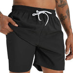 Men's Quick-Dry Digital Print Double-Layer Board Shorts