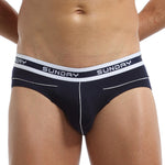3 Pack Men's Comfortable Sporty Breathable Low-Waist Sexy Briefs