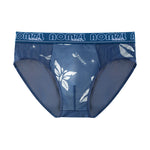 4-pack Men's Sexy Leopard Print Ice Silk Mesh Briefs