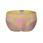 2-pack Men's Breathable Mesh Briefs with U-shaped Convex Pockets