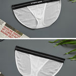 2 Pack Men’s Sexy Striped Mesh Briefs