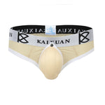 2 Pack Men's Breathable Mesh Removable U-Shaped Pocket Thongs