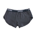 3 Pack Men's Mid-Rise & Breathable Striped Design Soft Boxers