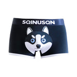 3 Pack Men's Comfortable Cotton Printed Mid-Rise Anti-Chafing Trunks