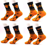 4 Pack Halloween Gift Socks Fun and Casual Cotton Crew Socks