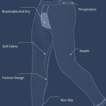 Men's Pure Cotton Open Crotch Breathable Warm Pants