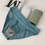 3 Pack Men's Sexy Mesh Breathable Gun Egg Separation Cotton Briefs
